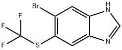 5-Bromo-6-trifluoromethylthio-1H-benzimidazole Structure