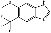 5-Methylthio-6-trifluoromethyl-1H-benzimidazole Structure