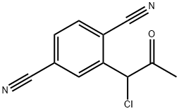 1-Chloro-1-(2,5-dicyanophenyl)propan-2-one 구조식 이미지