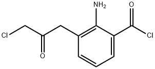 2-Amino-3-(3-chloro-2-oxopropyl)benzoyl chloride Structure