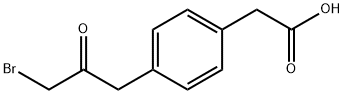 1-Bromo-3-(4-(carboxymethyl)phenyl)propan-2-one Structure