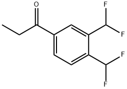 1-(3,4-Bis(difluoromethyl)phenyl)propan-1-one Structure