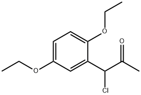 1-Chloro-1-(2,5-diethoxyphenyl)propan-2-one 구조식 이미지