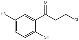 3-Chloro-1-(2,5-dimercaptophenyl)propan-1-one Structure