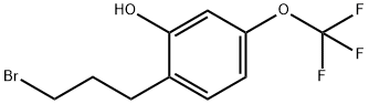 2-(3-Bromopropyl)-5-(trifluoromethoxy)phenol Structure