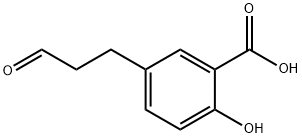 2-Hydroxy-5-(3-oxopropyl)benzoic acid Structure