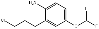 2-(3-Chloropropyl)-4-(difluoromethoxy)aniline Structure