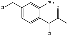 1-(2-Amino-4-(chloromethyl)phenyl)-1-chloropropan-2-one Structure