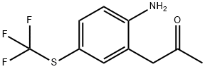 1-(2-Amino-5-(trifluoromethylthio)phenyl)propan-2-one 구조식 이미지