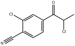 2-Chloro-4-(2-chloropropanoyl)benzonitrile Structure