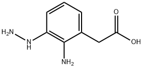 2-Amino-3-hydrazinylphenylacetic acid Structure