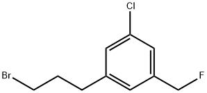 3-(3-Bromopropyl)-5-chlorobenzylfluoride Structure