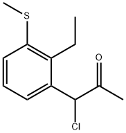 1-Chloro-1-(2-ethyl-3-(methylthio)phenyl)propan-2-one Structure