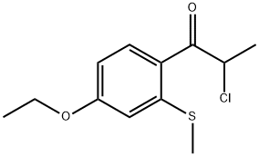 2-Chloro-1-(4-ethoxy-2-(methylthio)phenyl)propan-1-one Structure