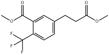 Methyl 5-(3-methoxy-3-oxopropyl)-2-(trifluoromethyl)benzoate Structure