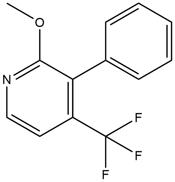 2-Methoxy-3-phenyl-4-(trifluoromethyl)pyridine Structure