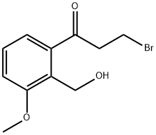 2-(3-Bromopropanoyl)-6-methoxybenzylalcohol Structure