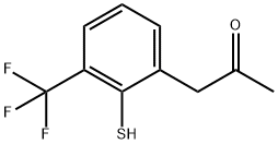 2-(2-Oxopropyl)-6-(trifluoromethyl)thiophenol Structure