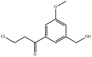 3-(3-Chloropropanoyl)-5-methoxybenzylalcohol Structure