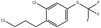 1-Chloro-2-(3-chloropropyl)-5-(trifluoromethylthio)benzene Structure