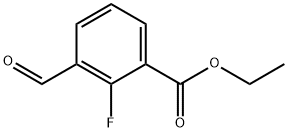 Benzoic acid, 2-fluoro-3-formyl-, ethyl ester Structure