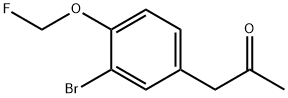 1-(3-Bromo-4-(fluoromethoxy)phenyl)propan-2-one Structure