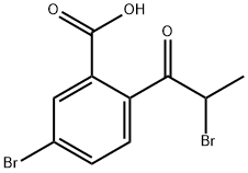 5-Bromo-2-(2-bromopropanoyl)benzoic acid Structure