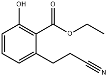 Ethyl 2-(2-cyanoethyl)-6-hydroxybenzoate Structure