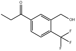 5-Propionyl-2-(trifluoromethyl)benzylalcohol Structure