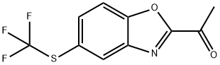 2-Acetyl-5-(trifluoromethylthio)benzo[d]oxazole Structure