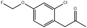 1-(2-Chloro-4-(fluoromethoxy)phenyl)propan-2-one Structure