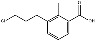 3-(3-Chloropropyl)-2-methylbenzoic acid Structure