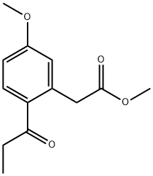 Methyl 5-methoxy-2-propionylphenylacetate Structure