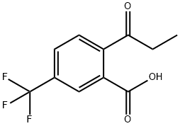 2-Propionyl-5-(trifluoromethyl)benzoic acid 구조식 이미지