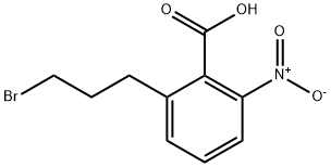 2-(3-Bromopropyl)-6-nitrobenzoic acid Structure