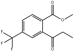 Methyl 2-propionyl-4-(trifluoromethyl)benzoate Structure