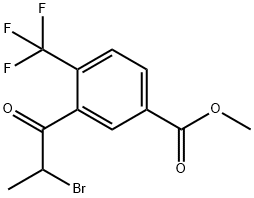 Methyl 3-(2-bromopropanoyl)-4-(trifluoromethyl)benzoate Structure