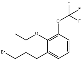 1-(3-Bromopropyl)-2-ethoxy-3-(trifluoromethoxy)benzene Structure