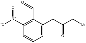 2-(3-Bromo-2-oxopropyl)-6-nitrobenzaldehyde Structure