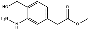 Methyl 3-hydrazinyl-4-(hydroxymethyl)phenylacetate Structure