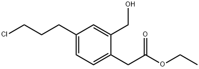 Ethyl 4-(3-chloropropyl)-2-(hydroxymethyl)phenylacetate Structure