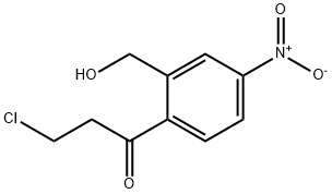 2-(3-Chloropropanoyl)-5-nitrobenzylalcohol Structure