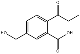 5-(Hydroxymethyl)-2-propionylbenzoic acid Structure