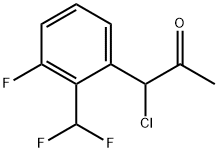 1-Chloro-1-(2-(difluoromethyl)-3-fluorophenyl)propan-2-one Structure