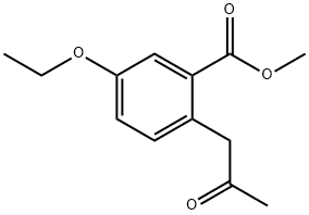 Methyl 5-ethoxy-2-(2-oxopropyl)benzoate Structure