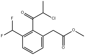 Methyl 2-(2-chloropropanoyl)-3-(difluoromethyl)phenylacetate Structure