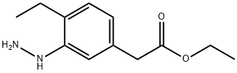 Ethyl 4-ethyl-3-hydrazinylphenylacetate Structure