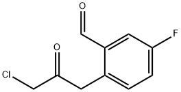 2-(3-Chloro-2-oxopropyl)-5-fluorobenzaldehyde Structure