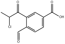 3-(2-Chloropropanoyl)-4-formylbenzoic acid Structure