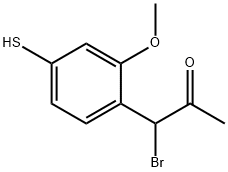 4-(1-Bromo-2-oxopropyl)-3-methoxythiophenol Structure